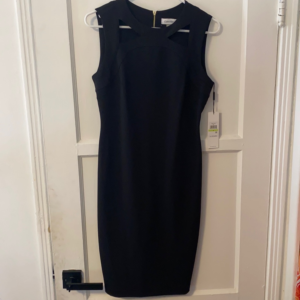 Calvin Klein Dress Black Women’s Sz 4 Nwt